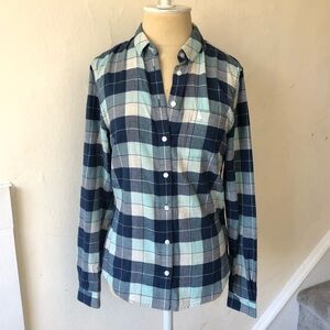 Jack Wills Classic Fit Plaid Flannel Button Down.